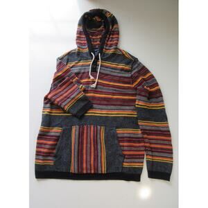 Vintage American Eagle Sweater Hooded Pullover South Western Unisex Large
